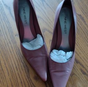 Nine West Rose Pink Heels Sz 8 EUC